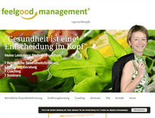 Tablet Screenshot of feelgood-management.net